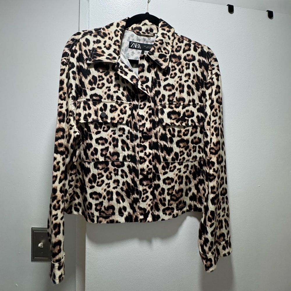 Zara Animal Print Outerwear